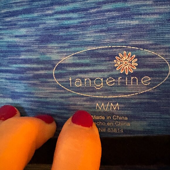 Used-in great condition Tangerine Multi-Colored Zip Up Jacket. Size M - Picture 2 of 10